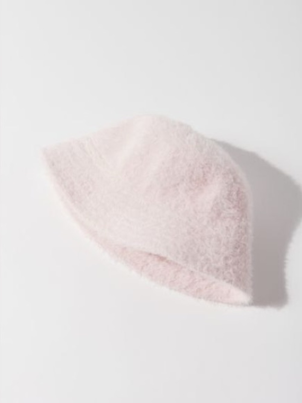 Urban Outfitters Gia Light Pink Fuzzy Bucket Hat